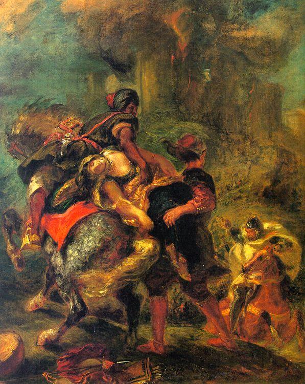 The Abduction of Rebecca, Eugene Delacroix